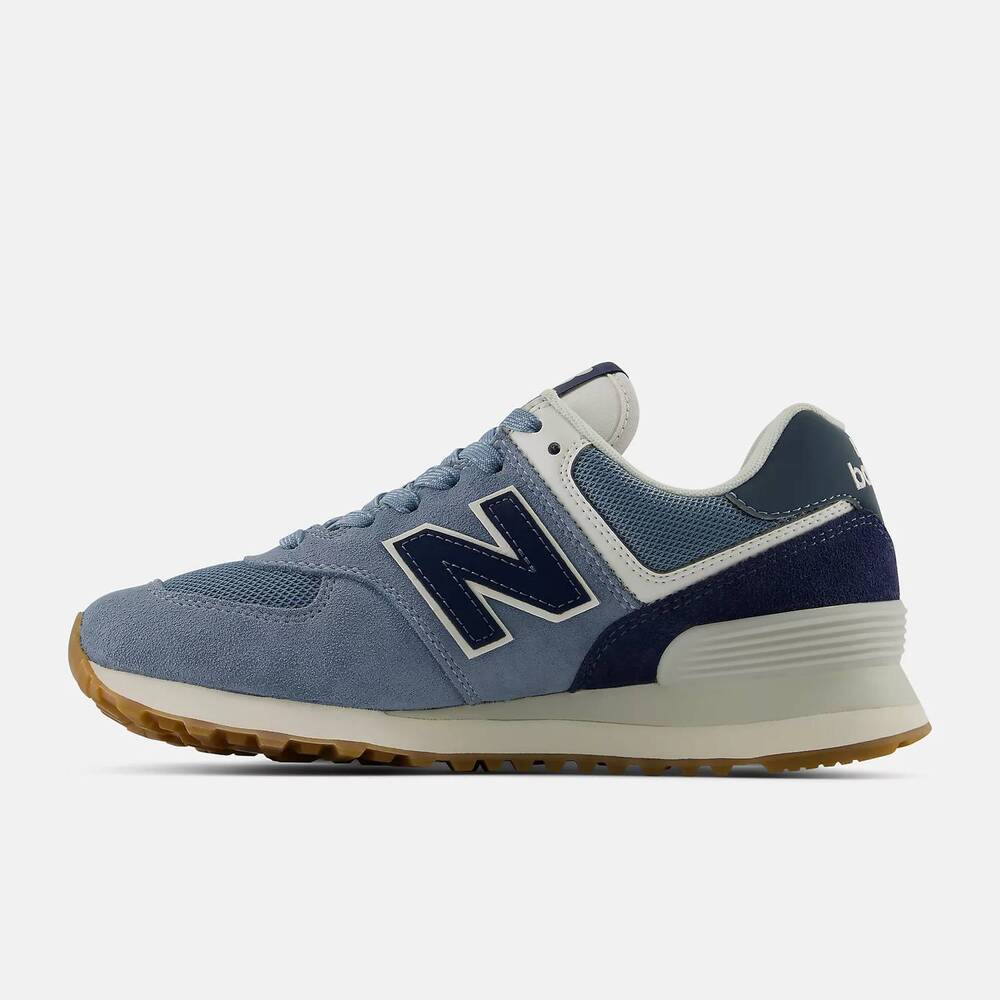NEW NEW BALANCE women's 574 sneaker in navy arctic grey - Picture 3 of 7